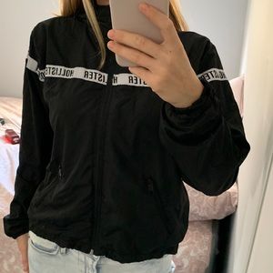 Hollister black windbreaker